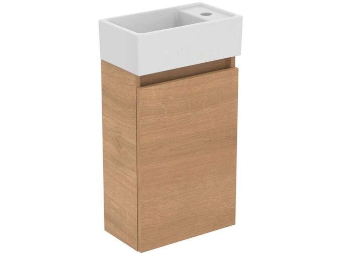 Ideal Standard Eurovit+ Skříňka s umývátkem, 55x35x20 cm, 1 dvířka, přírodní dub