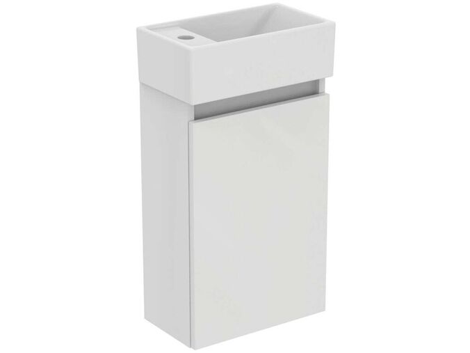 Ideal Standard Eurovit+ Skříňka s umývátkem, 55x35x20 cm, 1 dvířka, lesklá bílá