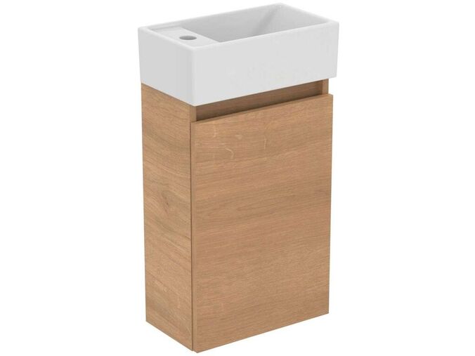 Ideal Standard Eurovit+ Skříňka s umývátkem, 55x35x20 cm, 1 dvířka, přírodní dub