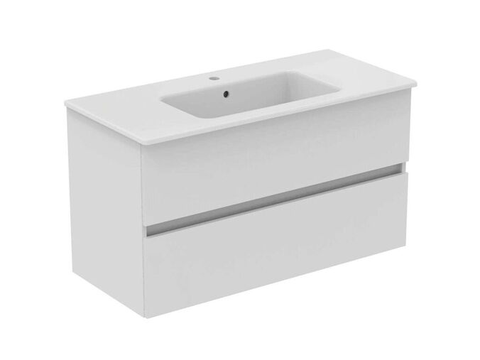 Ideal Standard Eurovit+ Skříňka s umyvadlem, 55x100x44 cm, 2 zásuvky, lesklá bílá