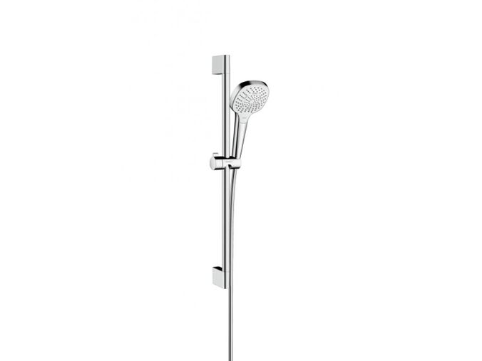 Hansgrohe Croma Select E Set sprchové hlavice, 3 proudy, tyče a hadice, bílá/chrom