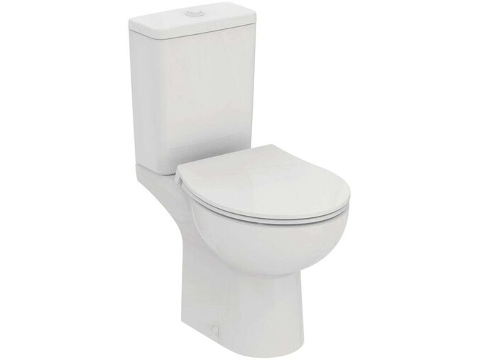 Ideal Standard Eurovit WC kombi se sedátkem SoftClose, vario odpad, spodní napouštění, RimLS+, bílá