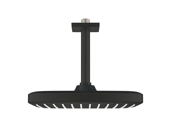 Grohe Tempesta Cube Hlavová sprcha 25 cm, 1 proud, sprchové rameno 14,2 cm, černá