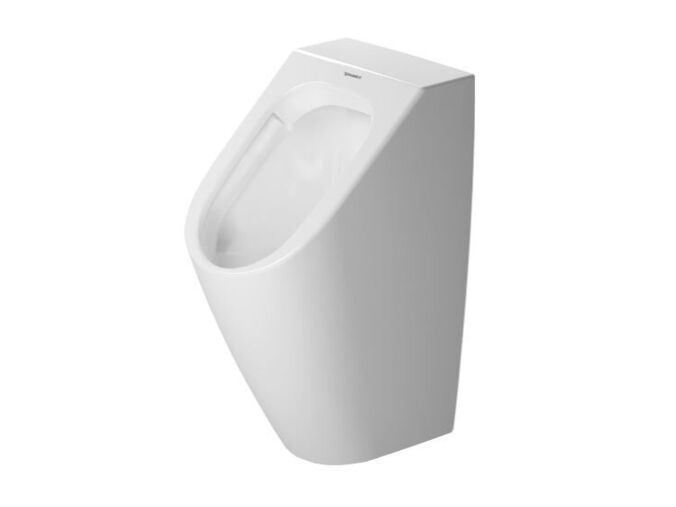 Duravit ME by Starck pisoár, zadní přívod vody, Rimless, WonderGliss, bílá