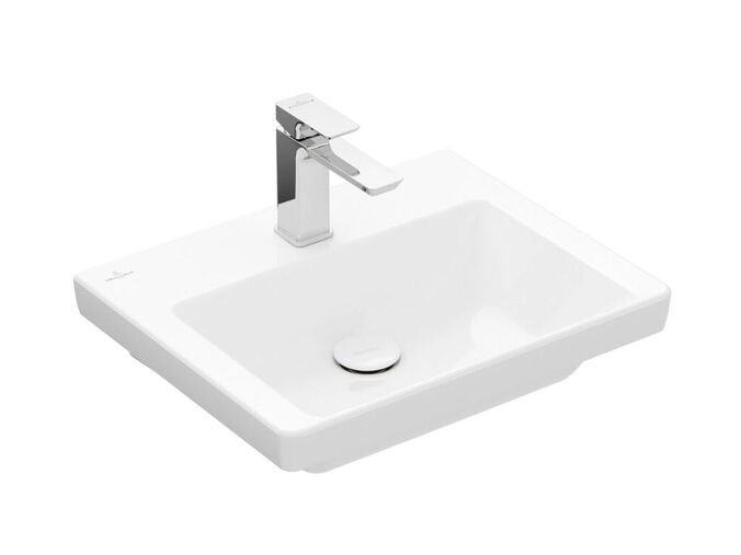 Villeroy & Boch Subway 3.0 Umývátko 500x400 mm, bez přepadu, otvor pro baterii, CeramicPlus, Stone White