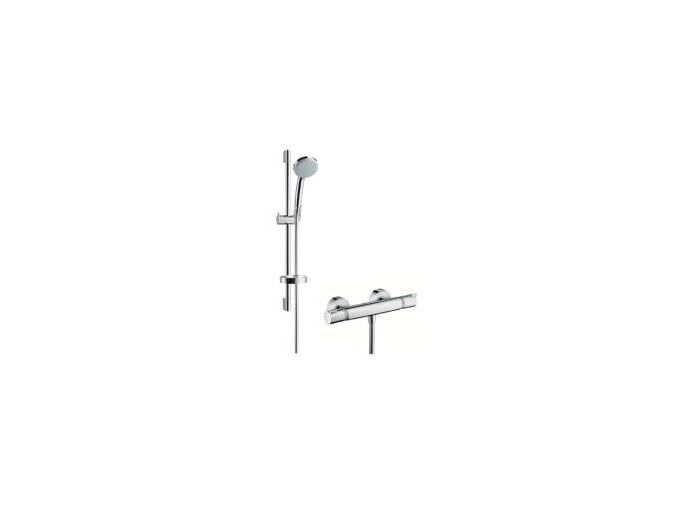 Hansgrohe Croma 100 Sprchový set Vario s termostatem, 3 proudy, EcoSmart 9 l/min, chrom