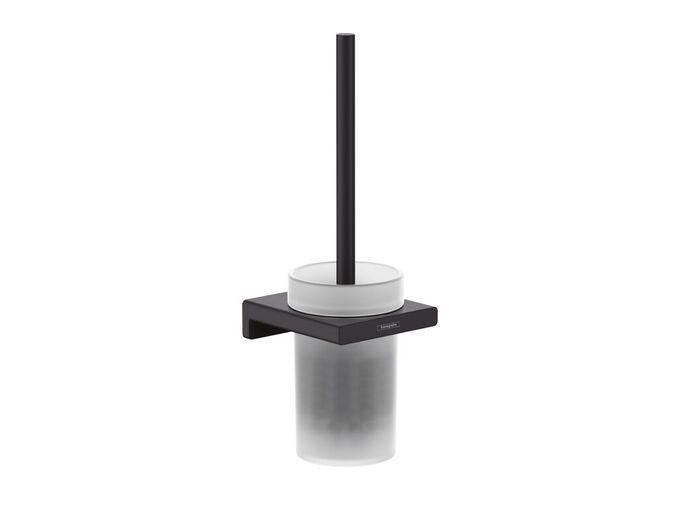 Hansgrohe AddStoris WC štětka nástěnná, matné sklo/černá mat
