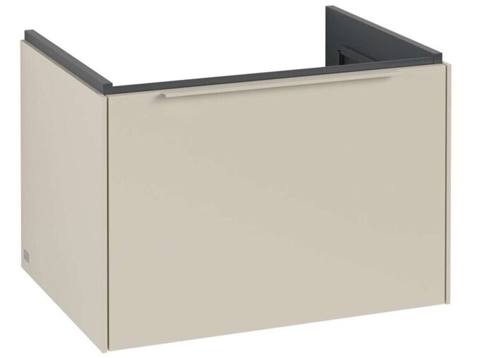 Villeroy & Boch Subway 3.0 Umyvadlová skříňka, 62x43x48 cm, 1 zásuvka, Cashmere Grey