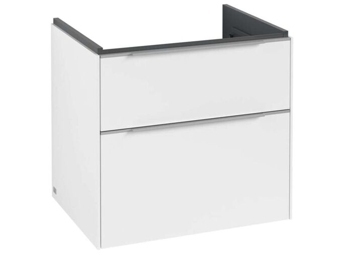 Villeroy & Boch Subway 3.0 Umyvadlová skříňka, 62x58x48 cm, 2 zásuvky, Pure White
