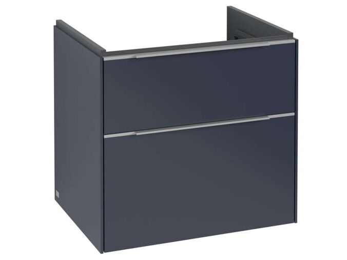 Villeroy & Boch Subway 3.0 Umyvadlová skříňka, 62x58x48 cm, 2 zásuvky, Marine Blue