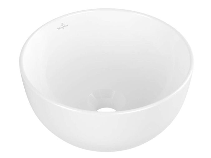 Villeroy & Boch Artis Umývátko na desku, průměr 33 cm, bez přepadu, CeramicPlus, alpská bílá