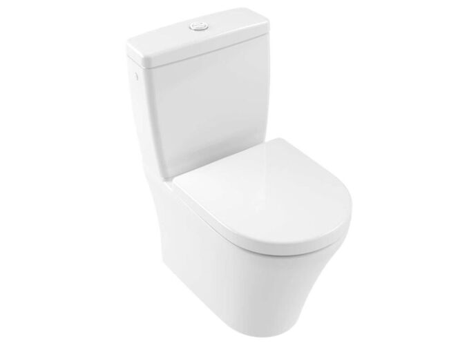 Villeroy & Boch O.novo WC kombi mísa, zadní odpad, Rimless, DirectFlush, alpská bílá