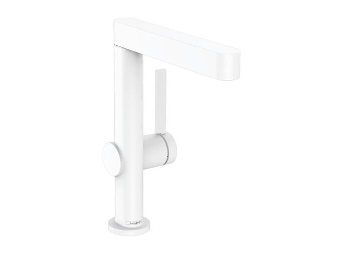Hansgrohe Finoris Umyvadlová baterie 230, s výpustí Push-Open a otočným výtokem, matná bílá