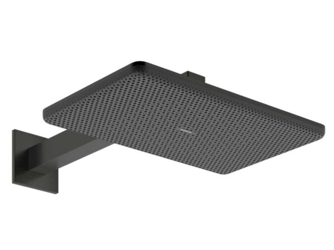 Hansgrohe Raindance Alive Q Hlavová sprcha, 21x34 cm, 2 proudy, kartáčovaný černý chrom