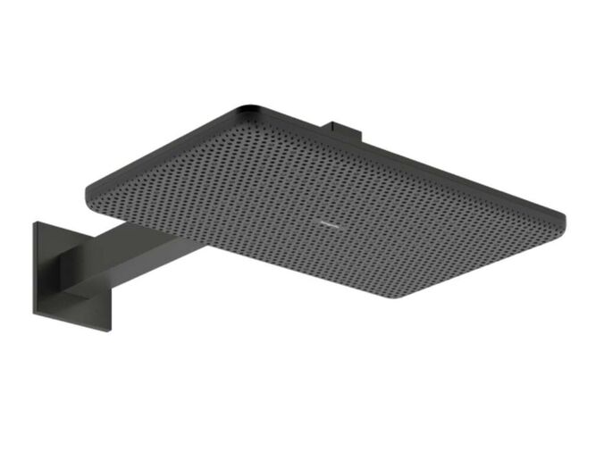 Hansgrohe Raindance Alive Q Hlavová sprcha, 21x34 cm, 2 proudy, EcoSmart, kartáčovaný černý chrom