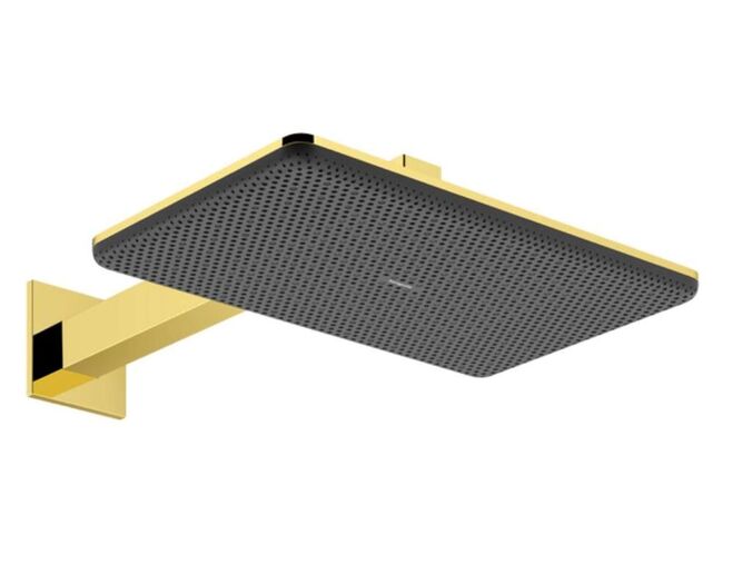 Hansgrohe Raindance Alive Q Hlavová sprcha, 21x34 cm, 2 proudy, EcoSmart, leštěný vzhled zlata