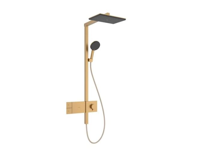 Hansgrohe Raindance Alive Q Sprchový set s termostatem, 21x34 cm, 3 proudy, kartáčovaný bronz
