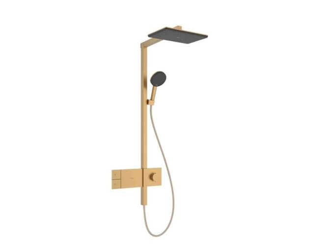 Hansgrohe Raindance Alive Q Sprchový set s termostatem, 21x34 cm, 3 proudy, EcoSmart, kartáčovaný bronz