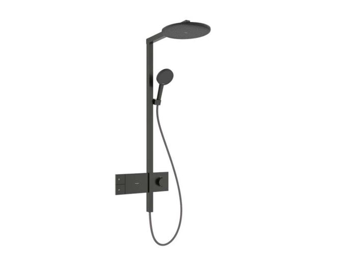 Hansgrohe Raindance Alive S Sprchový set s termostatem, průměr 30 cm, 3 proudy, kartáčovaný černý chrom