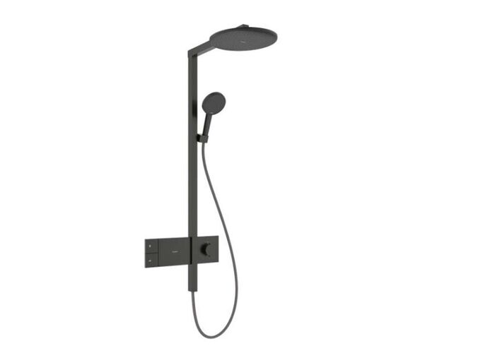 Hansgrohe Raindance Alive S Sprchový set s termostatem, průměr 30 cm, 3 proudy, EcoSmart, kartáčovaný černý chrom