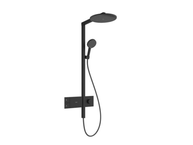 Hansgrohe Raindance Alive S Sprchový set s termostatem, průměr 30 cm, 3 proudy, EcoSmart, matná černá