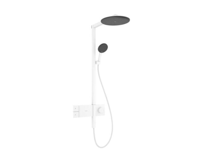 Hansgrohe Raindance Alive S Sprchový set s termostatem, průměr 30 cm, 3 proudy, EcoSmart, matná bílá