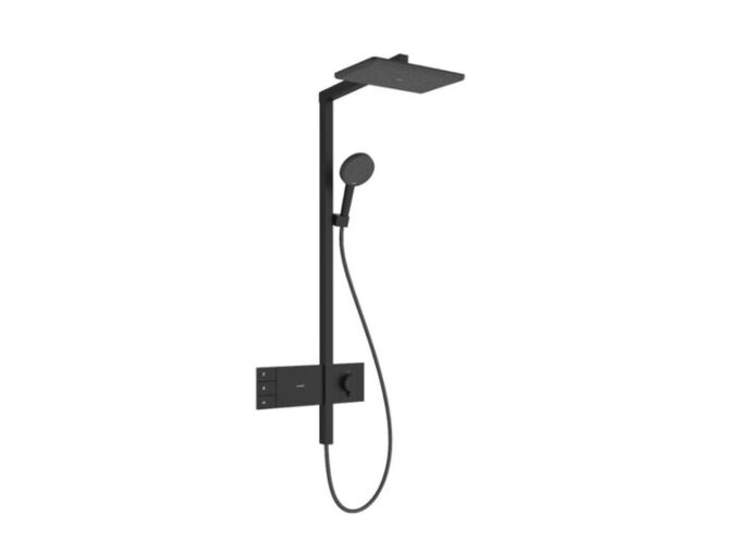 Hansgrohe Raindance Alive Q Sprchový set s termostatem, 21x34 cm, 3 proudy, matná černá