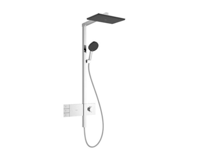 Hansgrohe Raindance Alive Q Sprchový set s termostatem, 21x34 cm, 3 proudy, EcoSmart, chrom