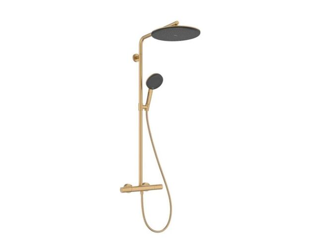 Hansgrohe Raindance Alive S Puro Sprchový set s termostatem, 21x34 cm, 3 proudy, kartáčovaný bronz