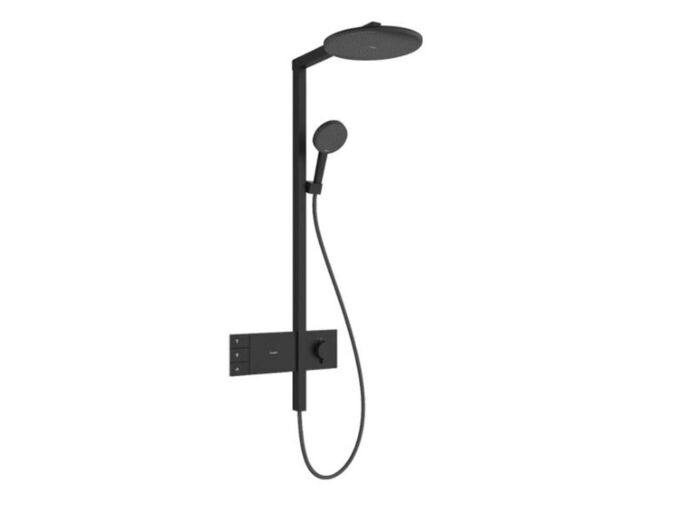 Hansgrohe Raindance Alive S Sprchový set s termostatem, průměr 30 cm, 3 proudy, matná černá