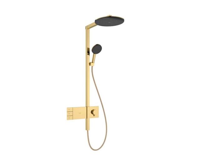 Hansgrohe Raindance Alive S Sprchový set s termostatem, průměr 30 cm, 3 proudy, leštěný vzhled zlata