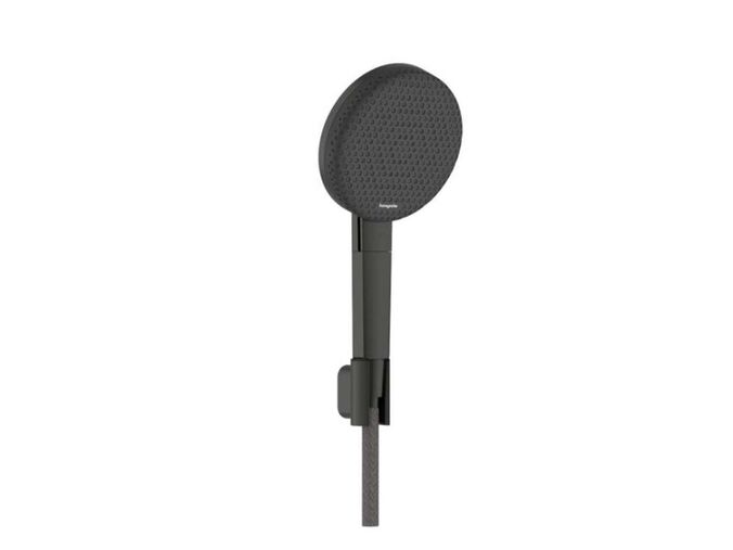 Hansgrohe Raindance Alive Select S Set sprchové hlavice, držáku a hadice, 3 proudy, EcoSmart, kartáčovaný černý chrom