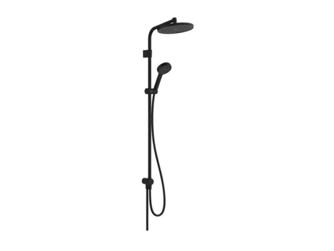 Hansgrohe Activera S Sprchový set bez baterie, průměr 24 cm, 2 proudy, EcoSmart, matná černá