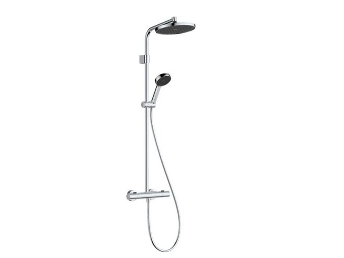Hansgrohe Activera S Sprchový set s termostatem, průměr 24 cm, 2 proudy, EcoSmart+, chrom