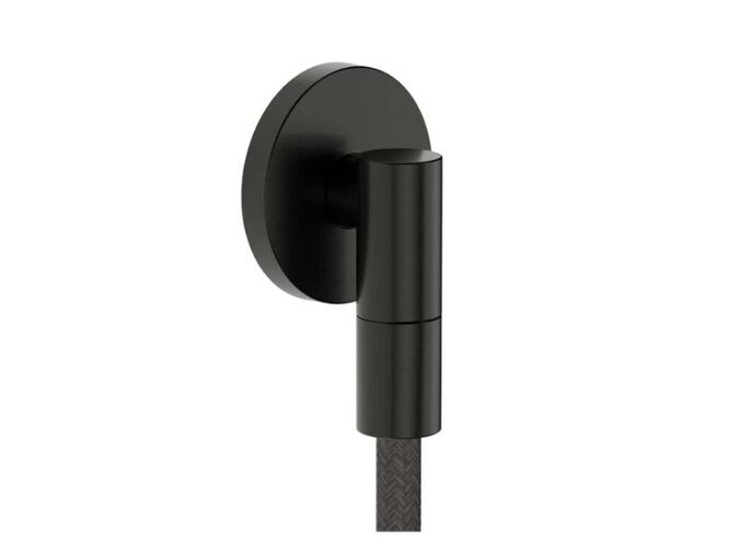 Hansgrohe FixFit Fine S Nástěnné kolínko, kartáčovaný černý chrom