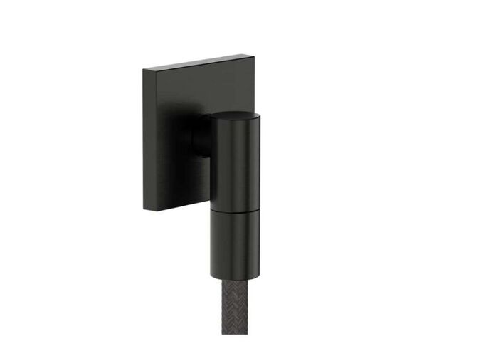 Hansgrohe FixFit Fine E Nástěnné kolínko, kartáčovaný černý chrom