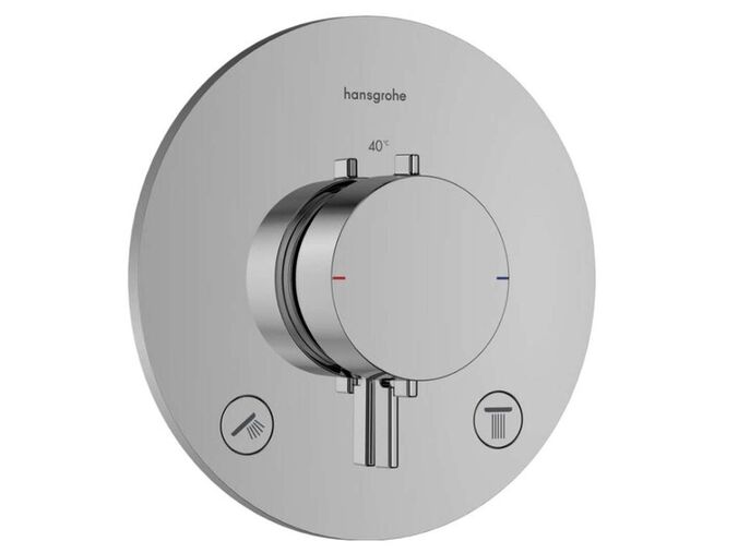 Hansgrohe Ecostat Comfort S Termostatická baterie pod omítku, pro 2 spotřebiče, chrom