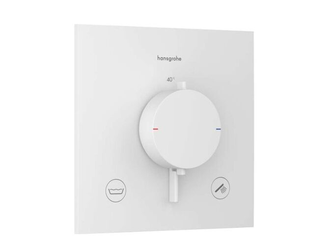 Hansgrohe Ecostat Comfort E Termostatická baterie pod omítku, pro 2 spotřebiče, matná bílá