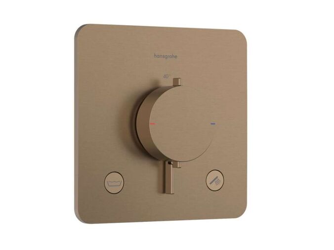 Hansgrohe Ecostat Comfort Q Termostatická baterie pod omítku, pro 2 spotřebiče, kartáčovaný bronz