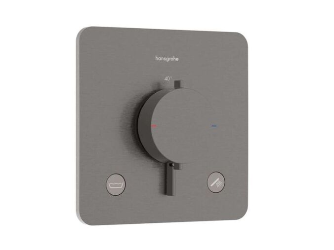 Hansgrohe Ecostat Comfort Q Termostatická baterie pod omítku, pro 2 spotřebiče, kartáčovaný černý chrom