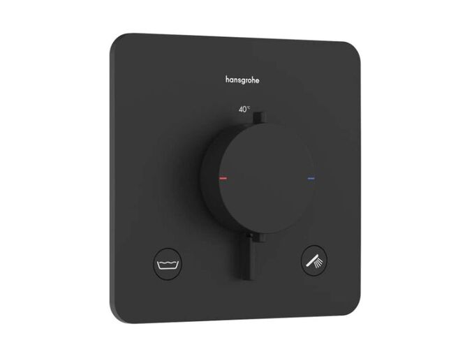 Hansgrohe Ecostat Comfort Q Termostatická baterie pod omítku, pro 2 spotřebiče, matná černá