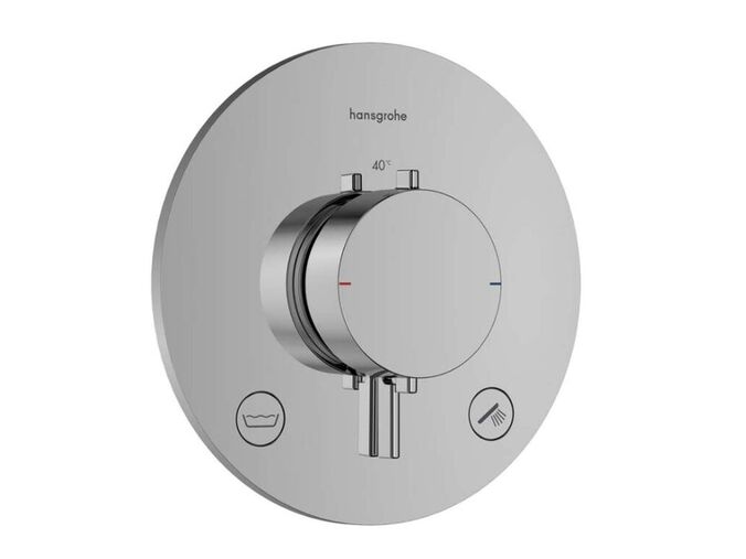 Hansgrohe Ecostat Comfort S Termostatická baterie pod omítku, pro 2 spotřebiče, chrom
