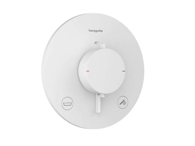 Hansgrohe Ecostat Comfort S Termostatická baterie pod omítku, pro 2 spotřebiče, matná bílá