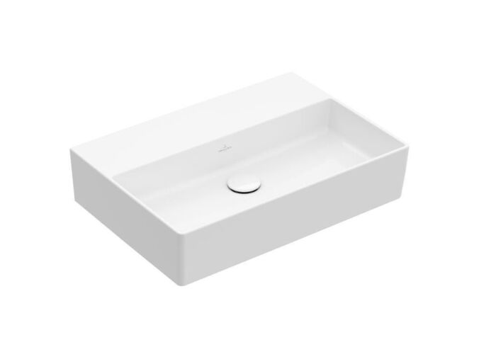 Villeroy & Boch Memento 2.0 Umyvadlo 600x420 mm, bez přepadu, bez otvoru pro baterii, CeramicPlus, alpská bílá