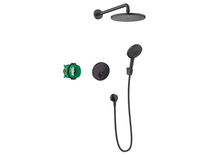Hansgrohe Raindance S Sprchový set 240, s termostatem ShowerSelect S pod omítku, matná černá