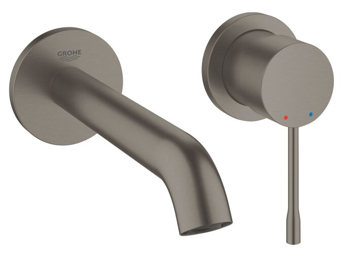 Grohe Essence Umyvadlová baterie pod omítku, 2-otvorová instalace, kartáčovaný tmavý grafit