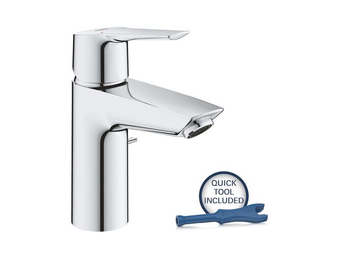 Grohe QuickFix Start Umyvadlová baterie s výpustí, studený start, chrom