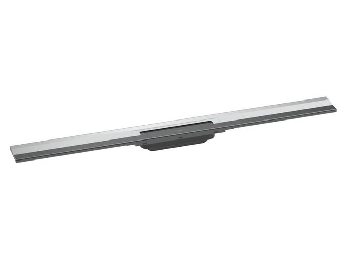 Hansgrohe Raindrain Lineární sprchový žlab s nerezovým roštem 900, ke stěně, zkrátitelný, chrom