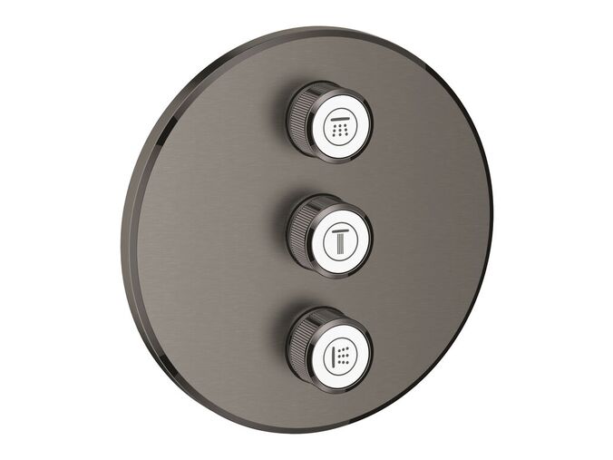 Grohe Grohtherm SmartControl Třícestný ovladač pod omítku, kartáčovaný Hard Graphite