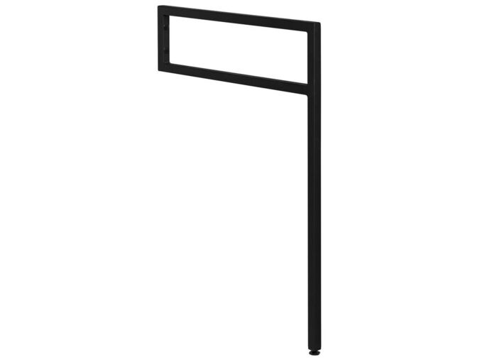 Sapho Podpěrná konzole 490x690x20mm, lakovaná ocel, černá mat